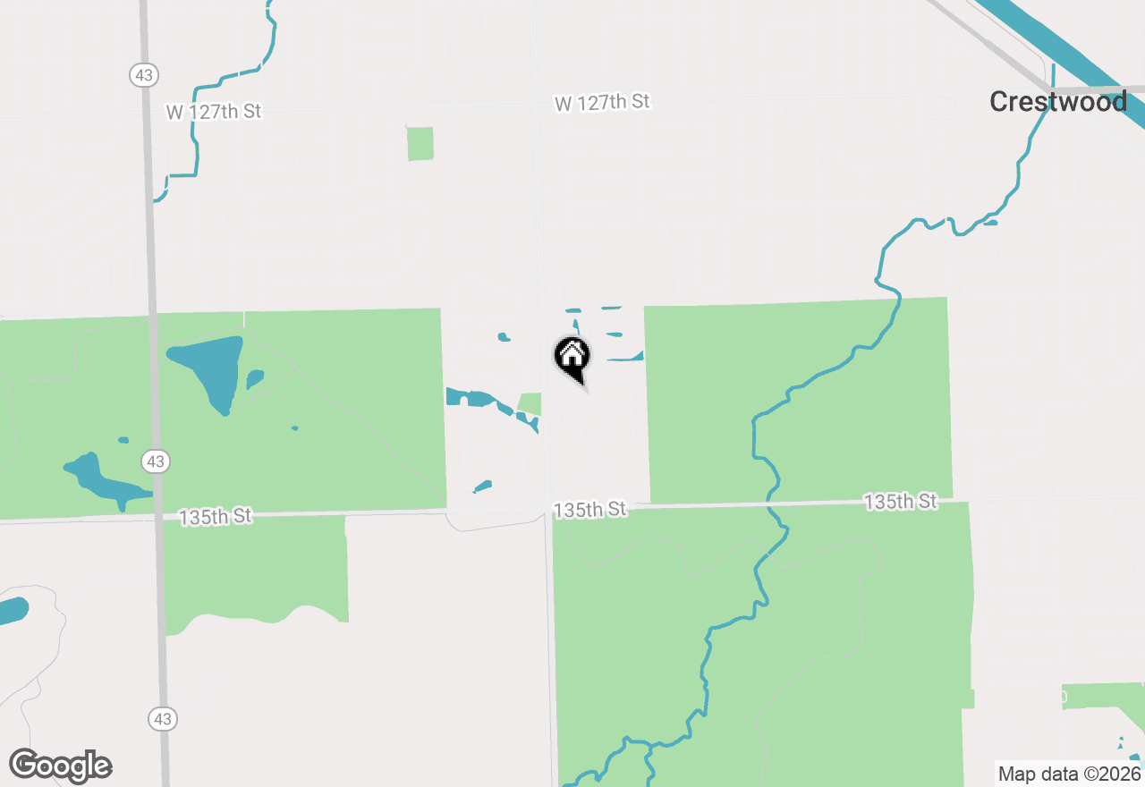 Map of 13405 Forest Ridge Drive #13405, Palos Heights, IL 60463