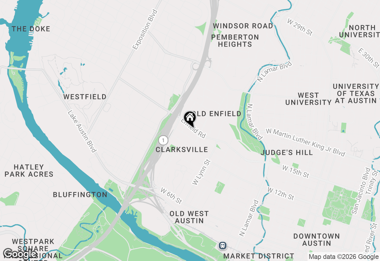 Map of 1715 Enfield Rd #202, Austin, TX 78703