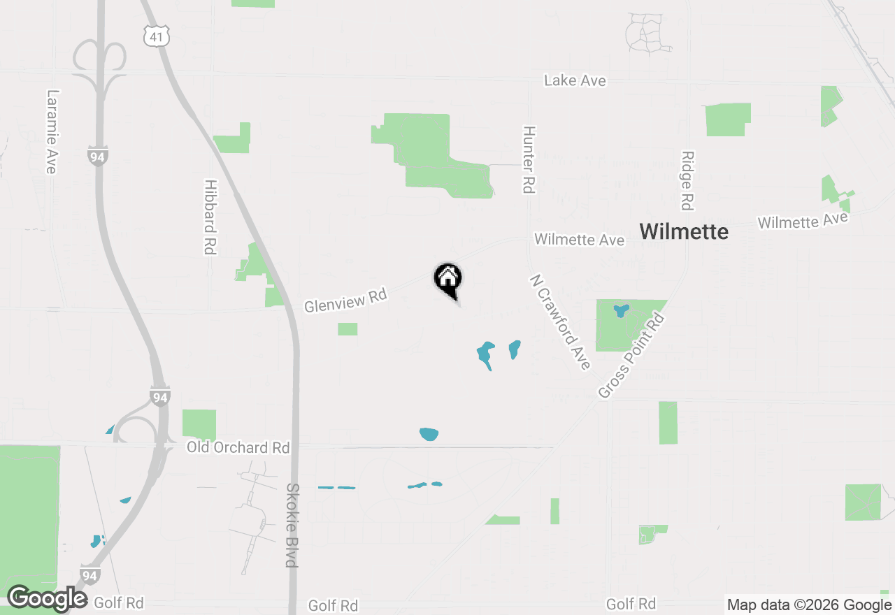 Map of 245 Vista Drive, Wilmette, IL 60091
