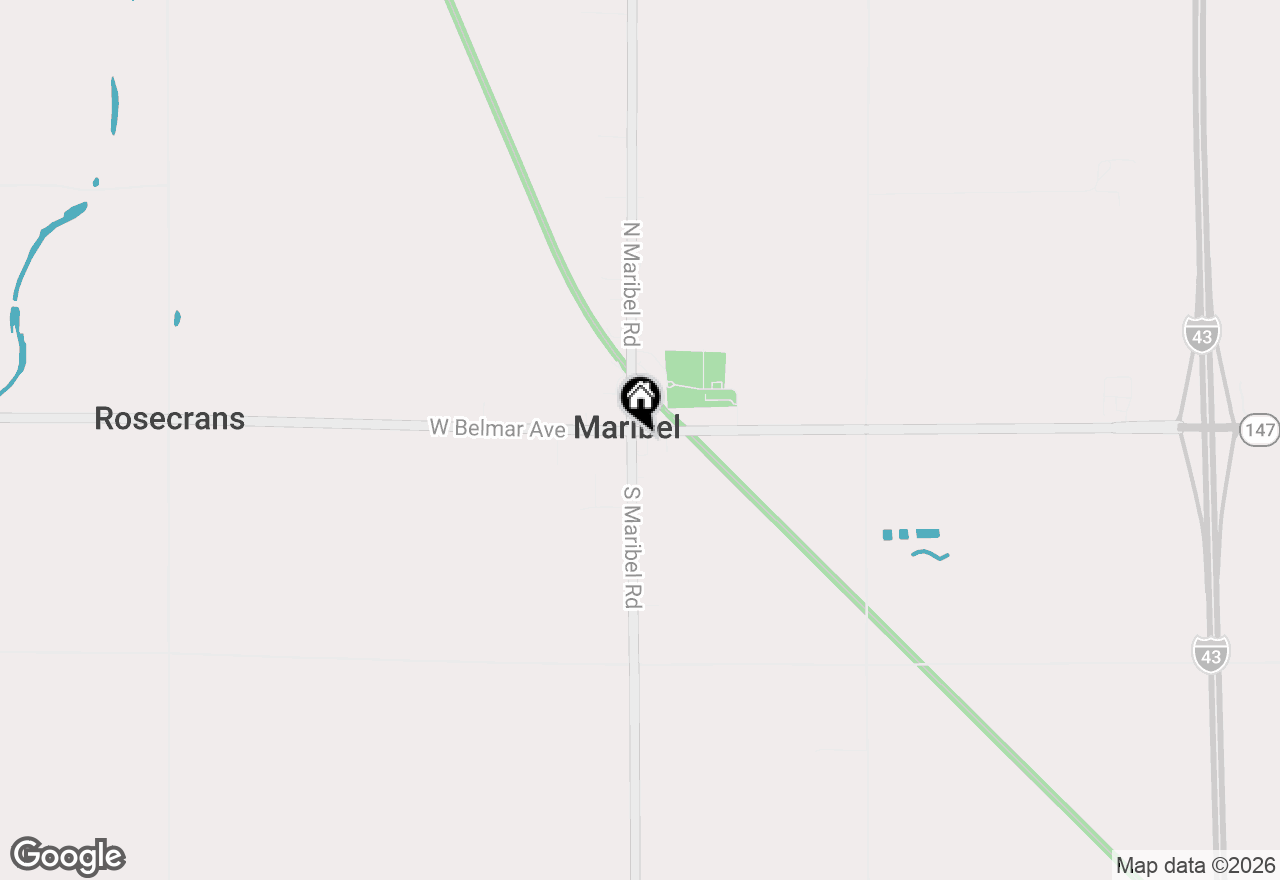 Map of 14727 S Maribel Rd, Maribel, WI 54227