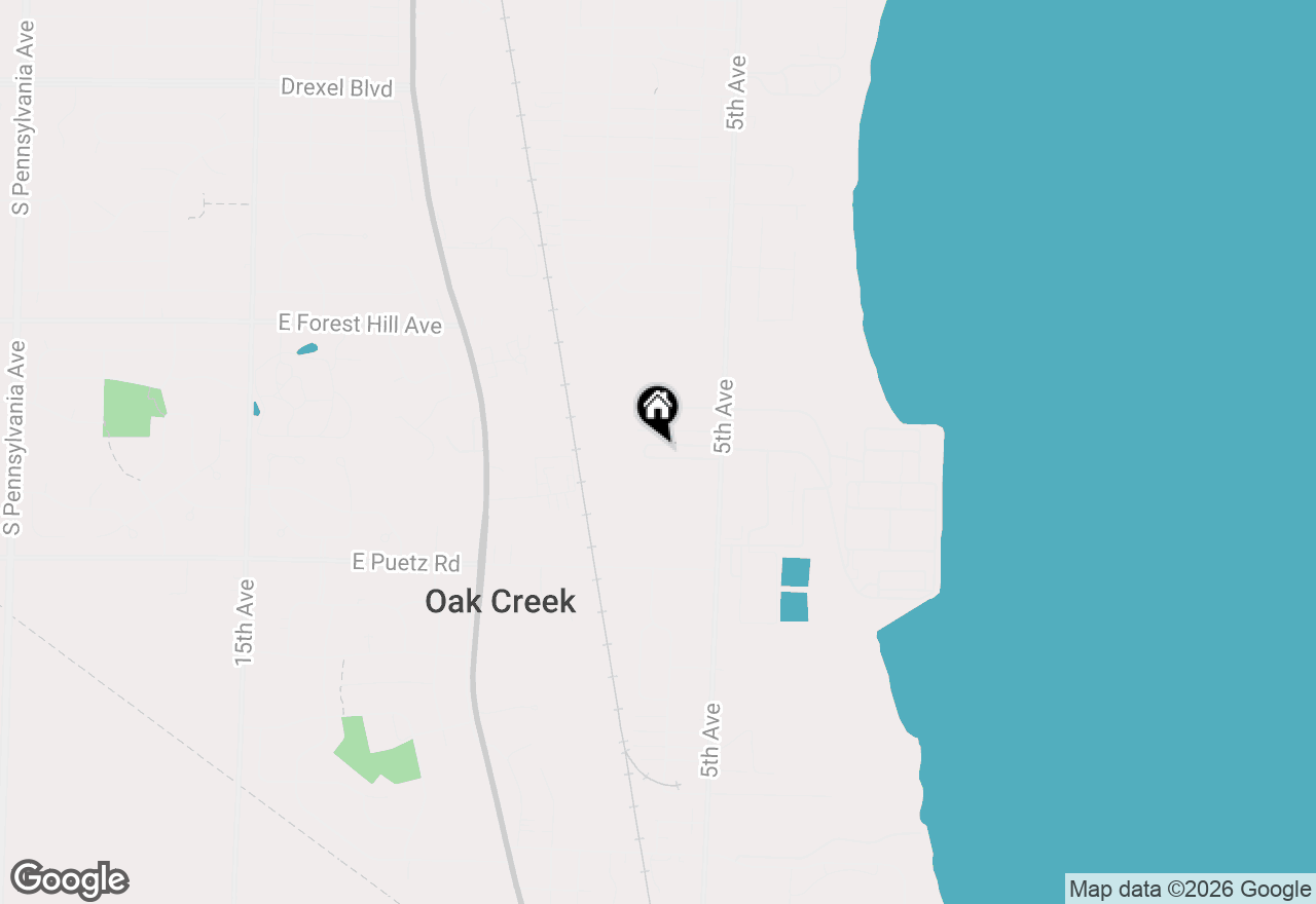 Map of 8481 S 5th Avenue #C14, Oak Creek, WI 53154