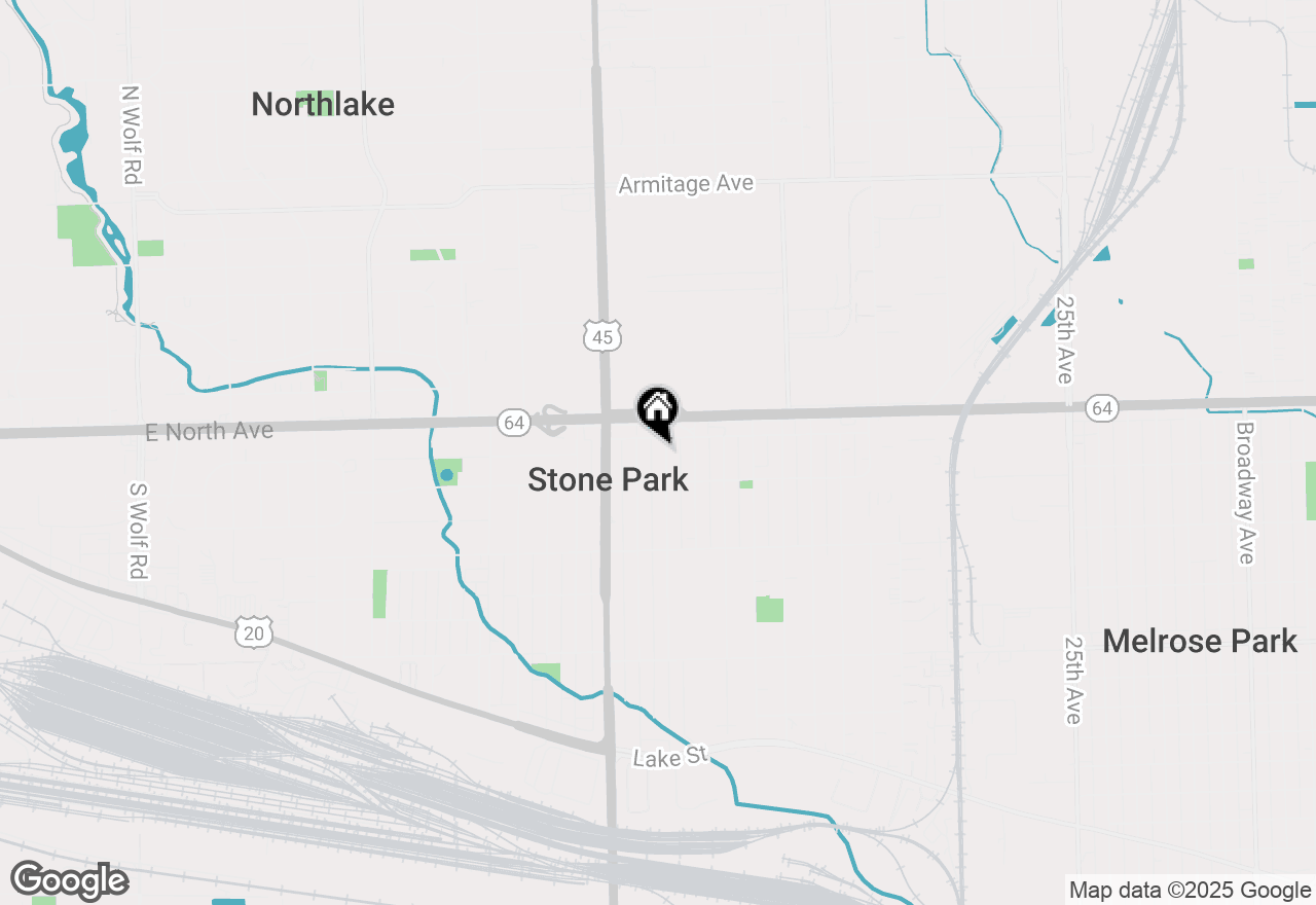 Map of 1818 N 39th Avenue, Stone Park, IL 60165