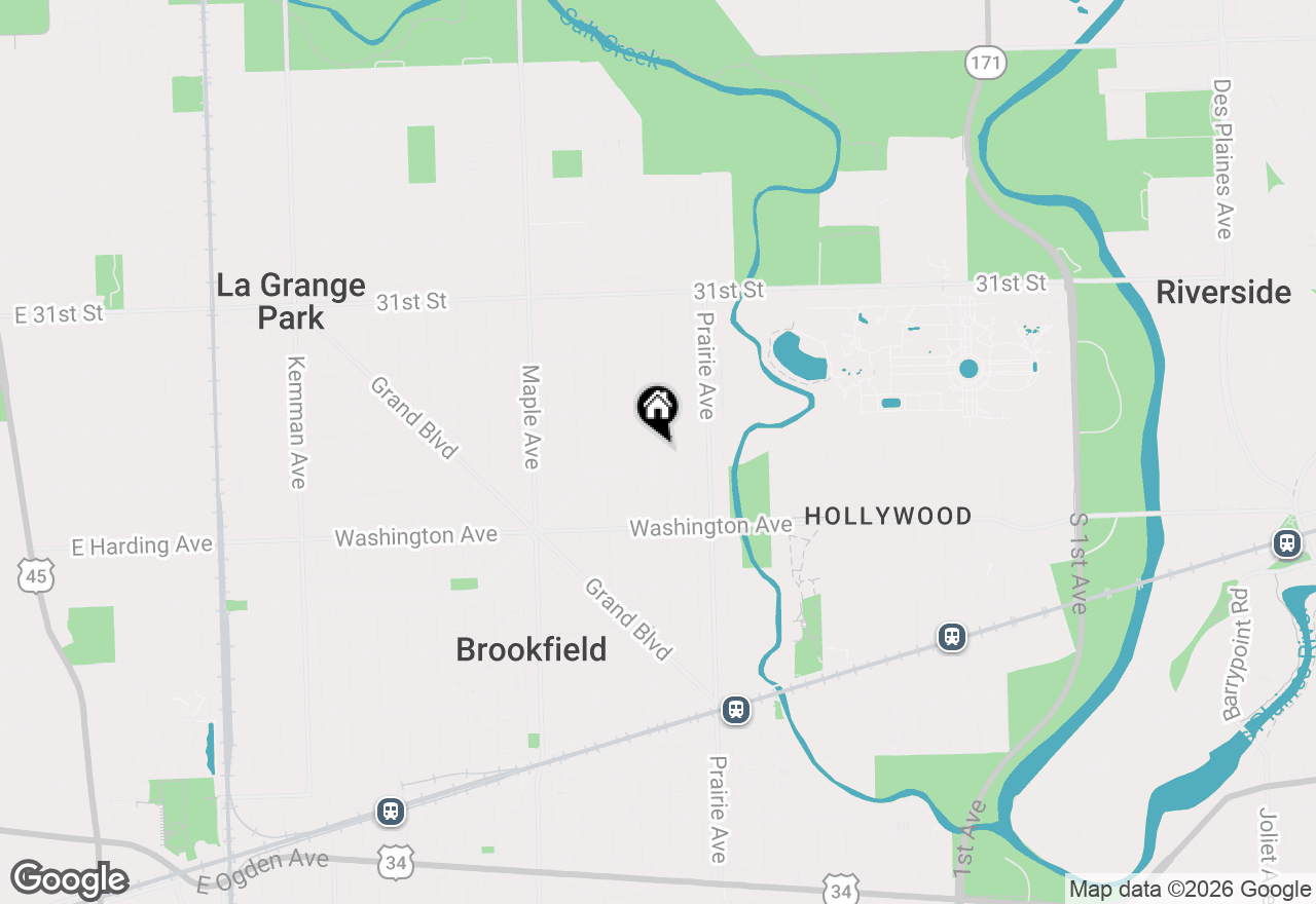 Map of 3335 Sunnyside Avenue, Brookfield, IL 60513