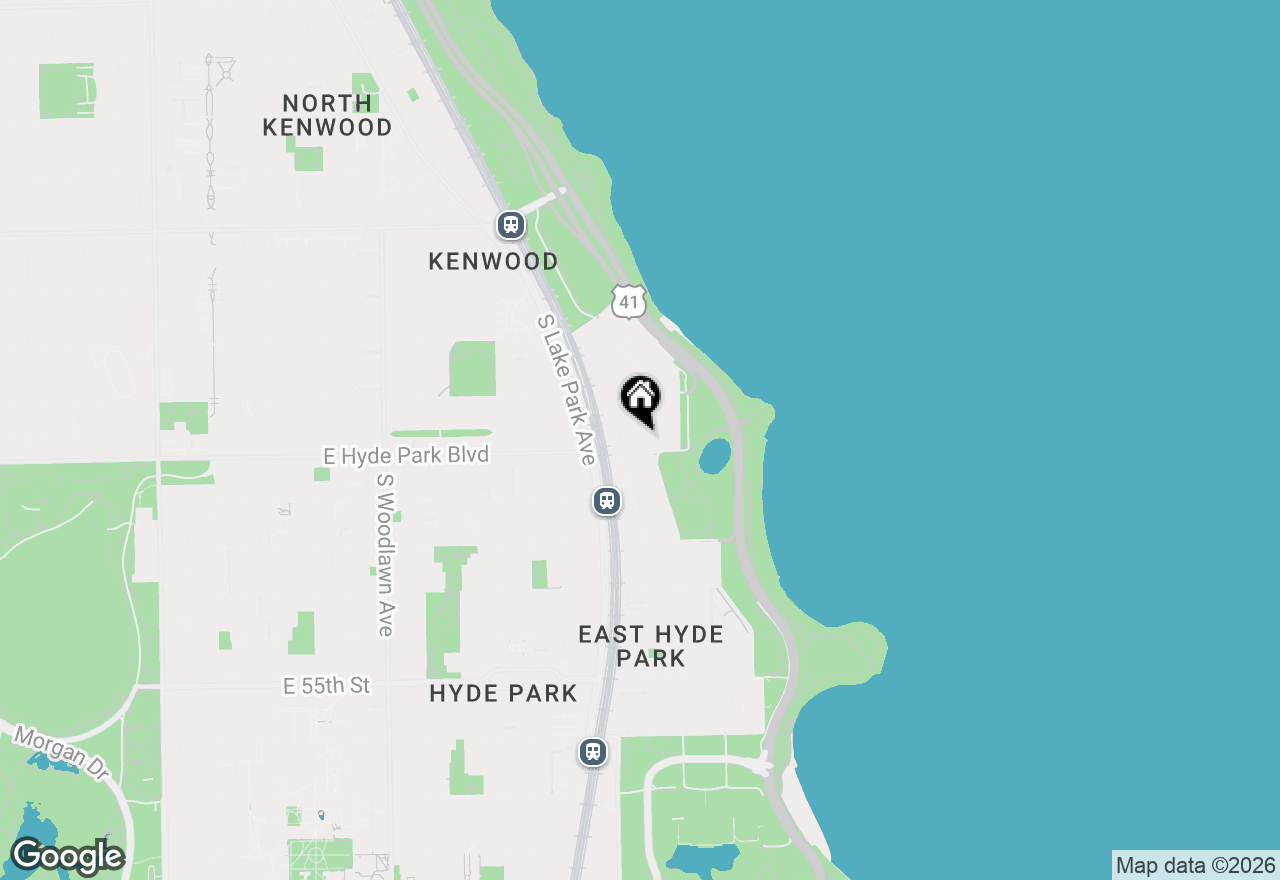 Map of 5050 S East End Avenue #4B, Chicago, IL 60615