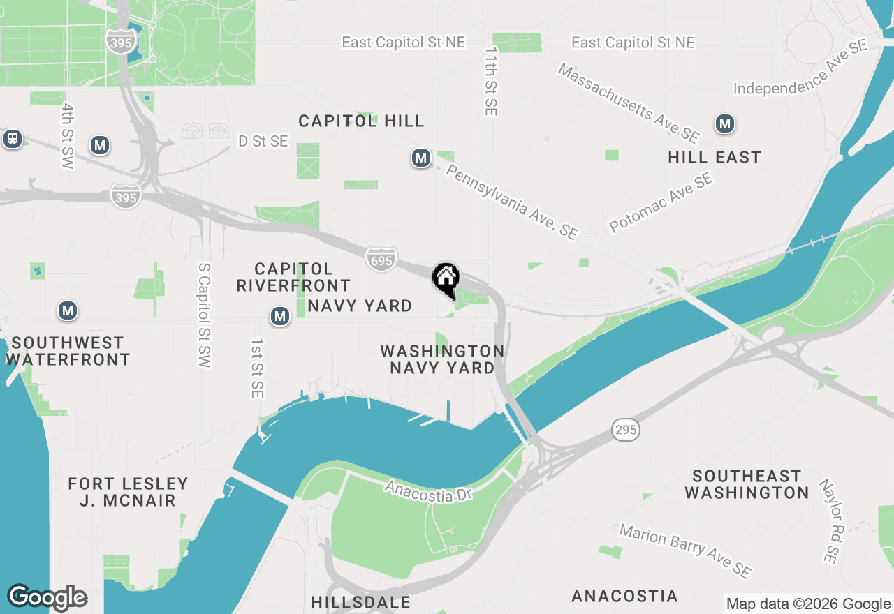 Map of 816 Potomac Avenue Se #204, Washington, DC 20003