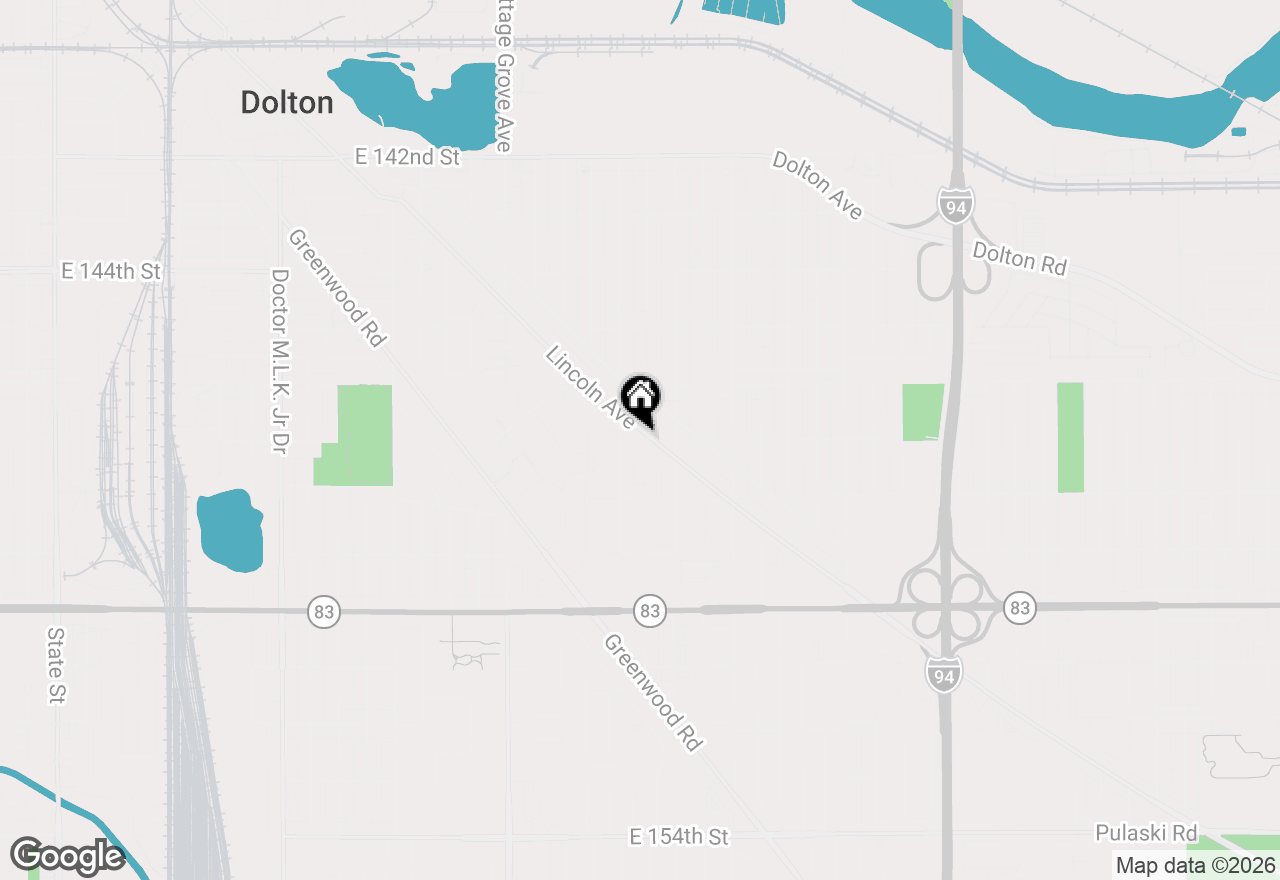 Map of 14658 Lincoln Avenue, Dolton, IL 60419