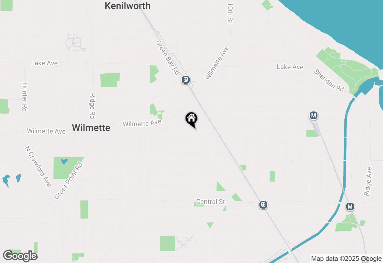 Map of 317 Park Avenue, Wilmette, IL 60091