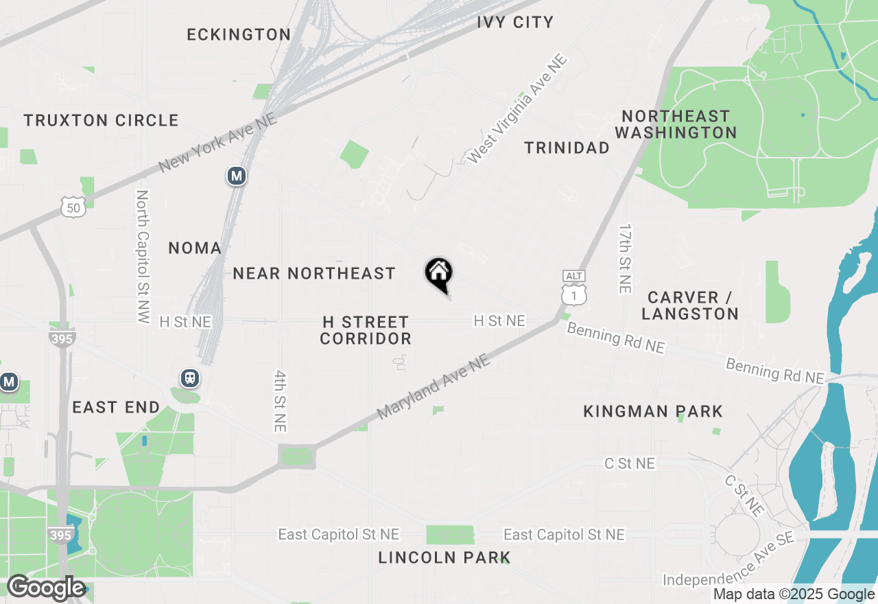 Map of 1123 I Street Ne, Washington, DC 20002