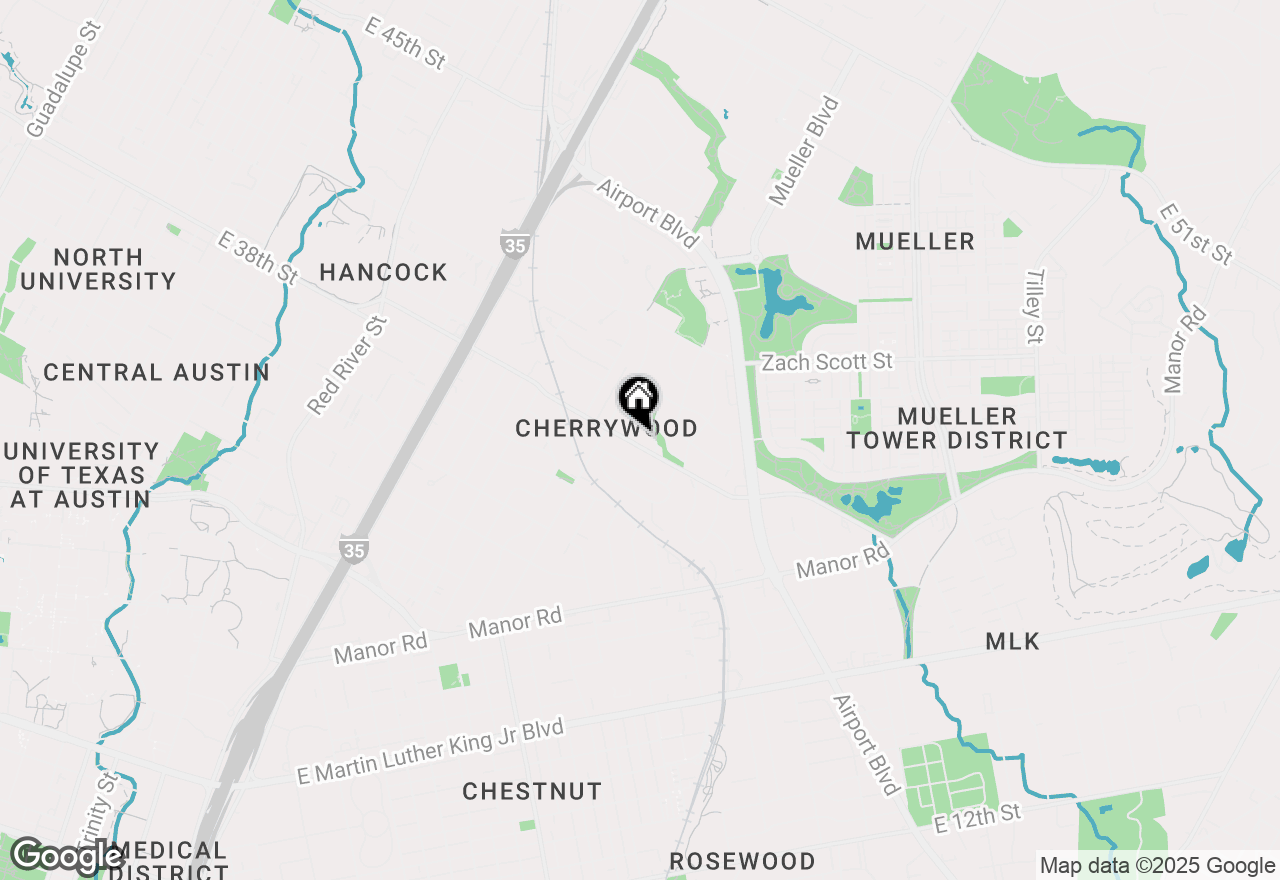 Map of 1706 E 38th 1/2 St, Austin, TX 78722