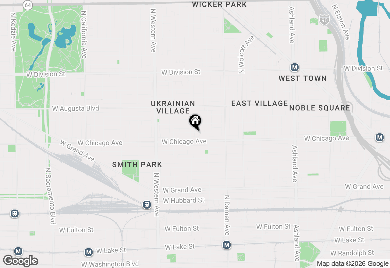 Map of 2147 W Rice Street #2E, Chicago, IL 60622