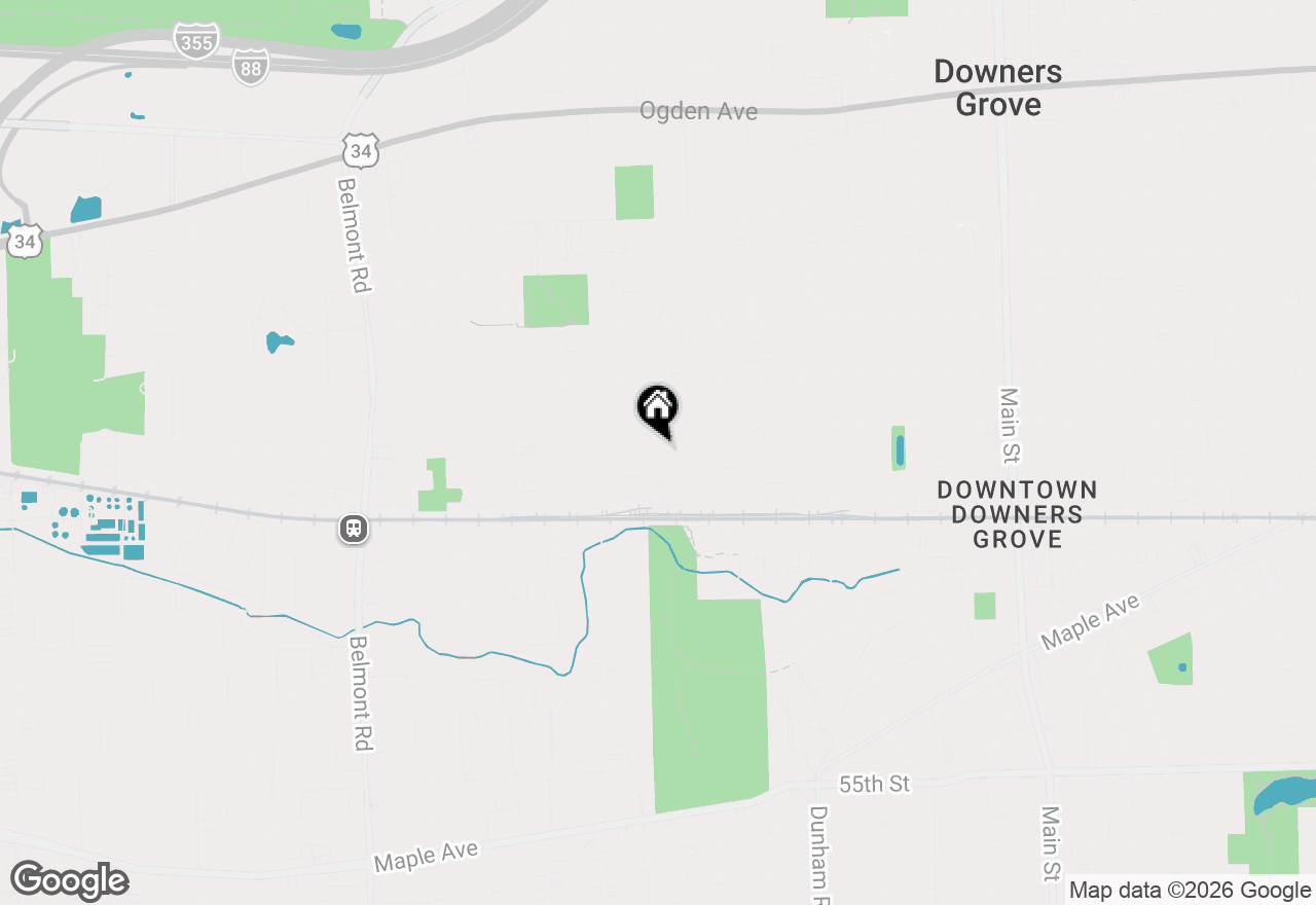 Map of 4910 Northcott Avenue, Downers Grove, IL 60515