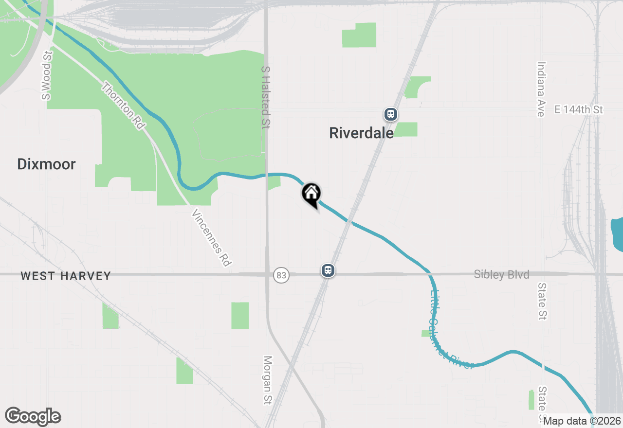 Map of 380 Calumet Boulevard, Harvey, IL 60426