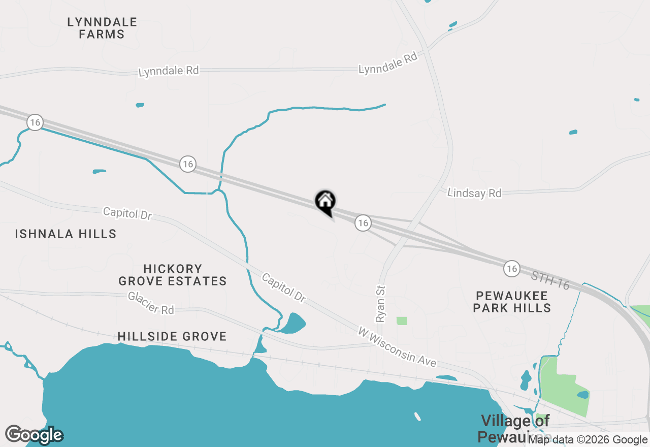 Map of 1084 Quinlan Dr #A, Pewaukee, WI 53072