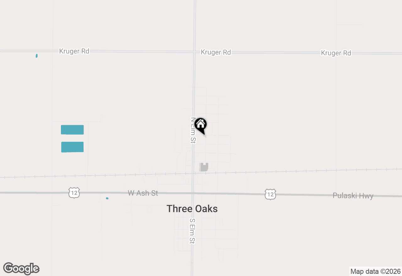 Map of 8 Poplar Street, Three Oaks, MI 49128