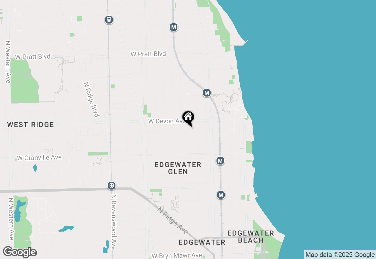 Map of 6329 N Wayne Avenue #3N, Chicago, IL 60660