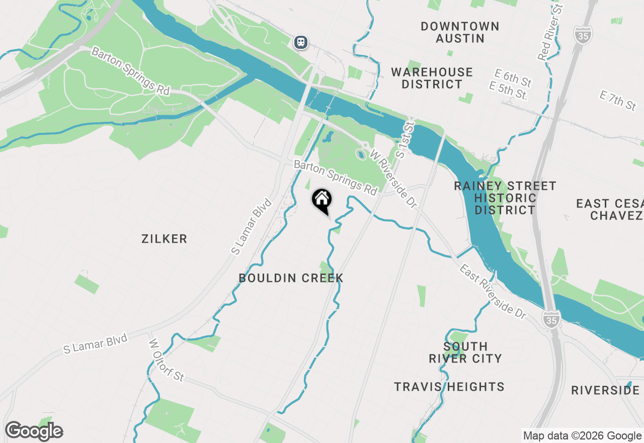 Map of 901 Bouldin Ave #A, Austin, TX 78704