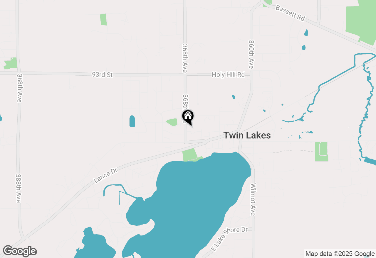 Map of 100 E School St, Twin Lakes, WI 53181