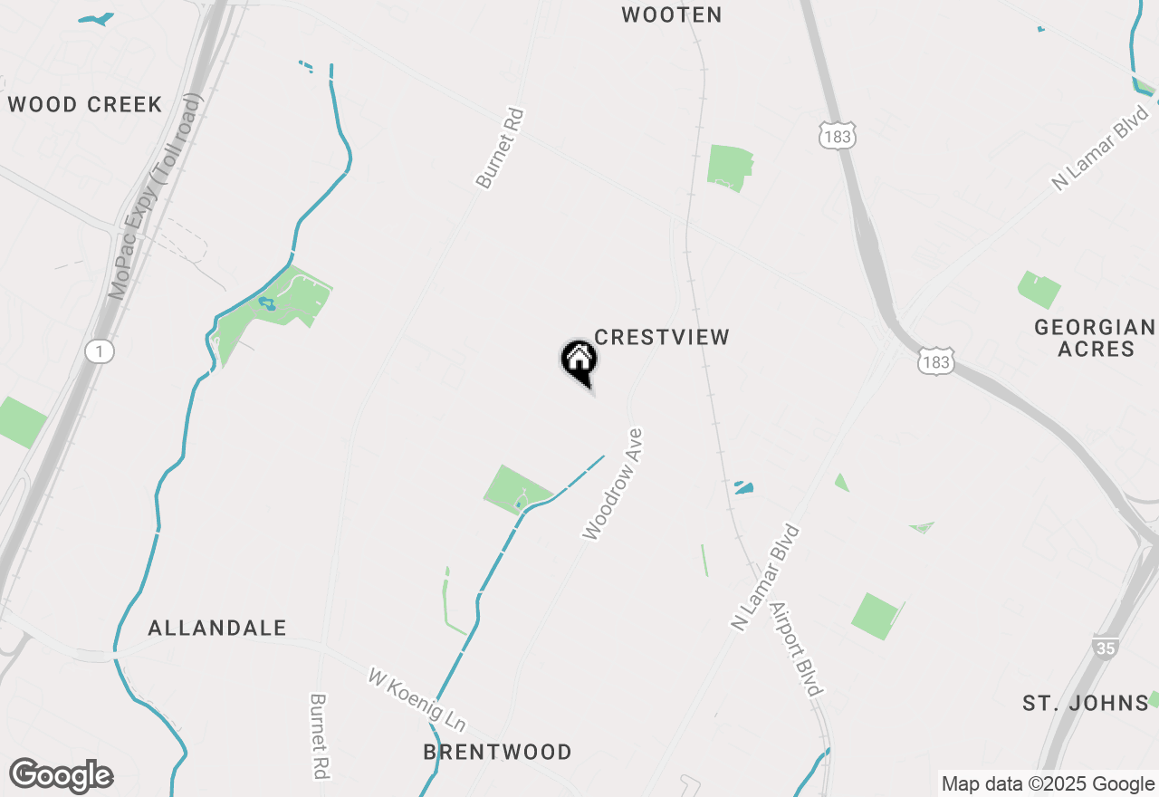 Map of 1703 Madison Ave, Austin, TX 78757