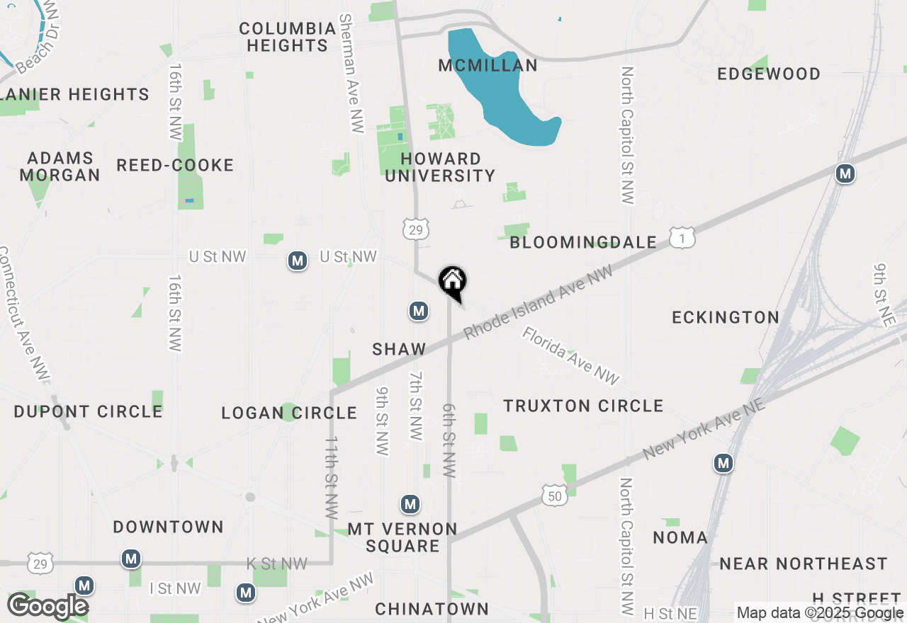 Map of 1811 6th Street Nw, Washington, DC 20001