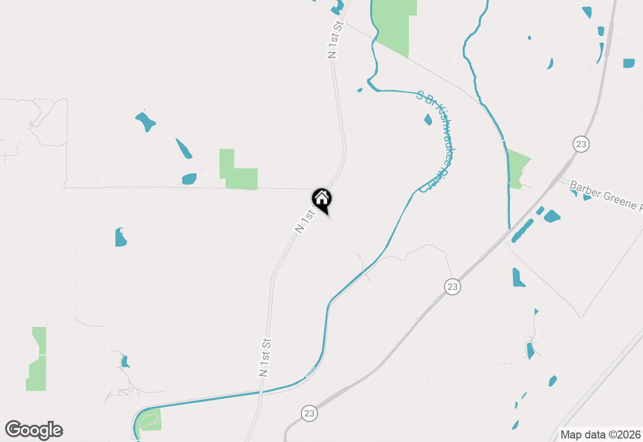 Map of 213 River Drive, Dekalb, IL 60115