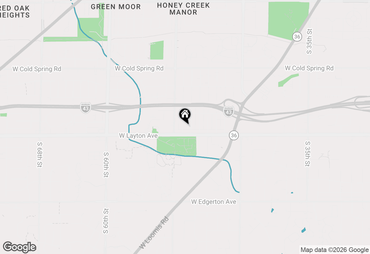 Map of 4666 S 50th St, Greenfield, WI 53220