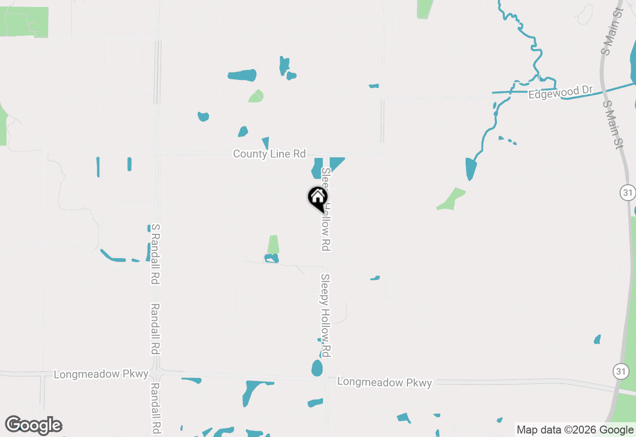 Map of 1 Fernwood Court, Algonquin, IL 60102