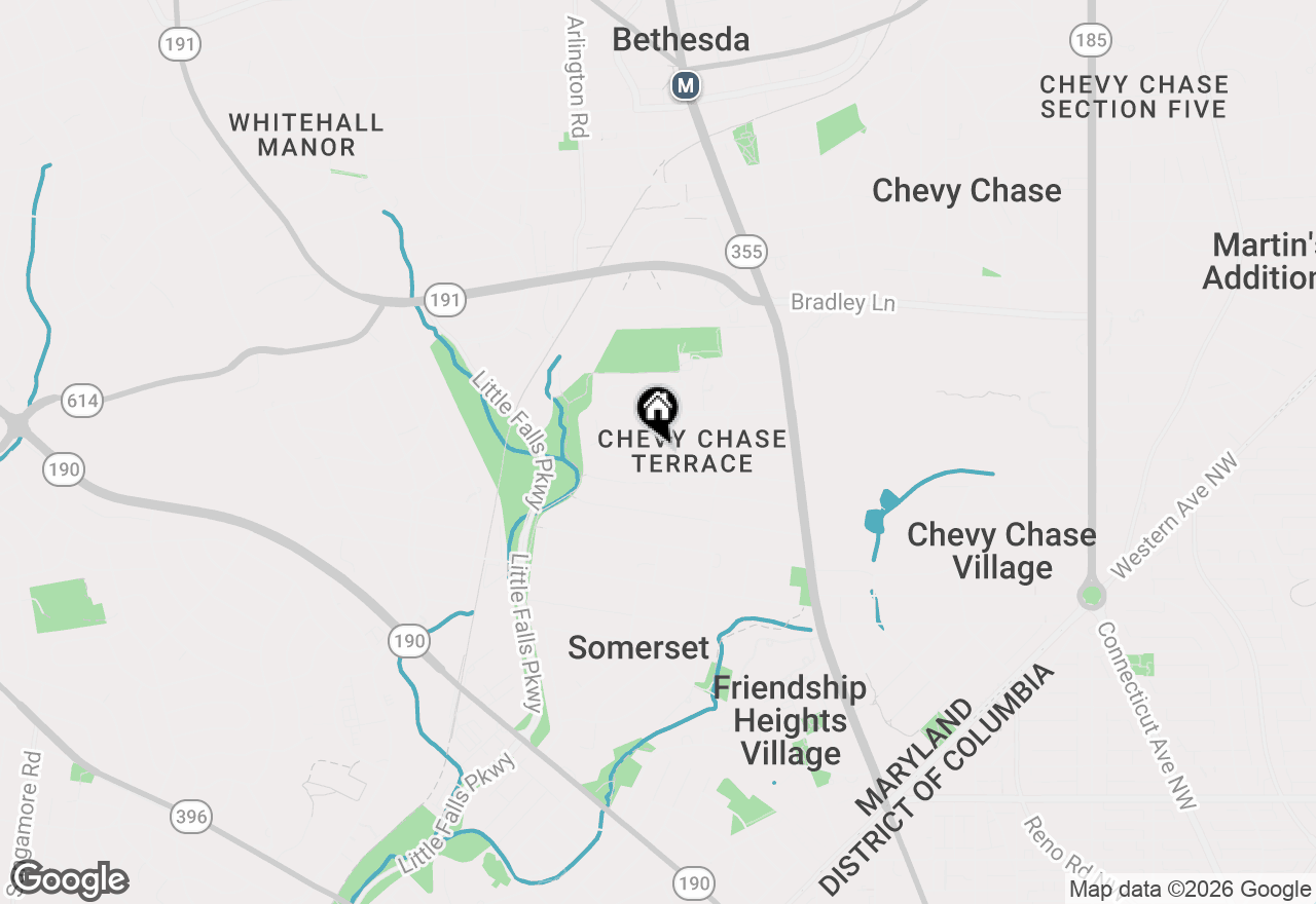 Map of 4807 Derussey Parkway, Chevy Chase, MD 20815
