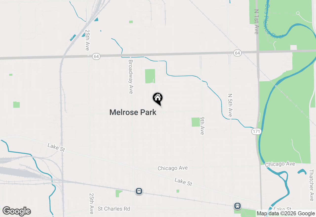 Map of 1510 N 15th Avenue, Melrose Park, IL 60160