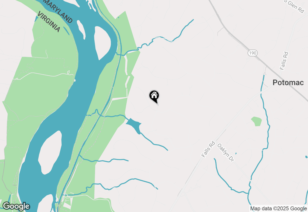 Map of 10900 Pleasant Hill Drive, Potomac, MD 20854