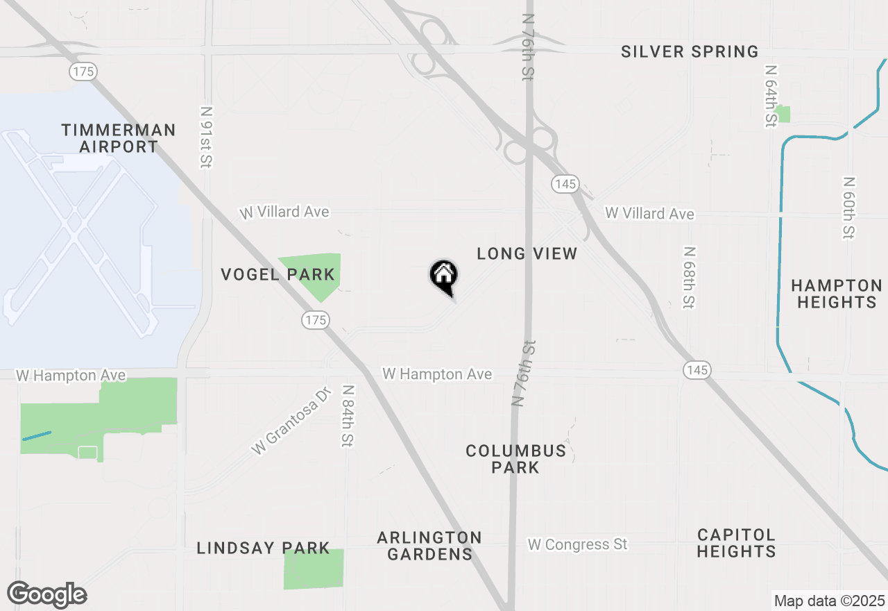 Map of 8014 W Grantosa Dr, Milwaukee, WI 53218