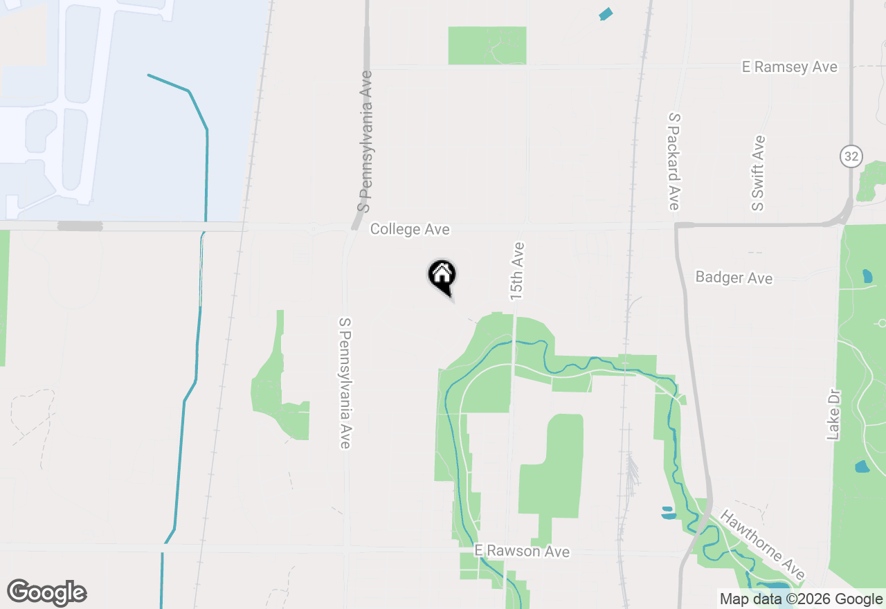 Map of 1710 Poplar Ave, South Milwaukee, WI 53172