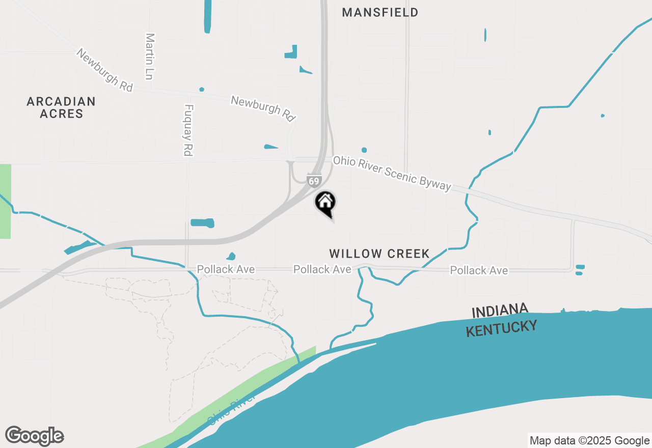 Map of 5833 Lenbeck Road, Newburgh, IN 47630