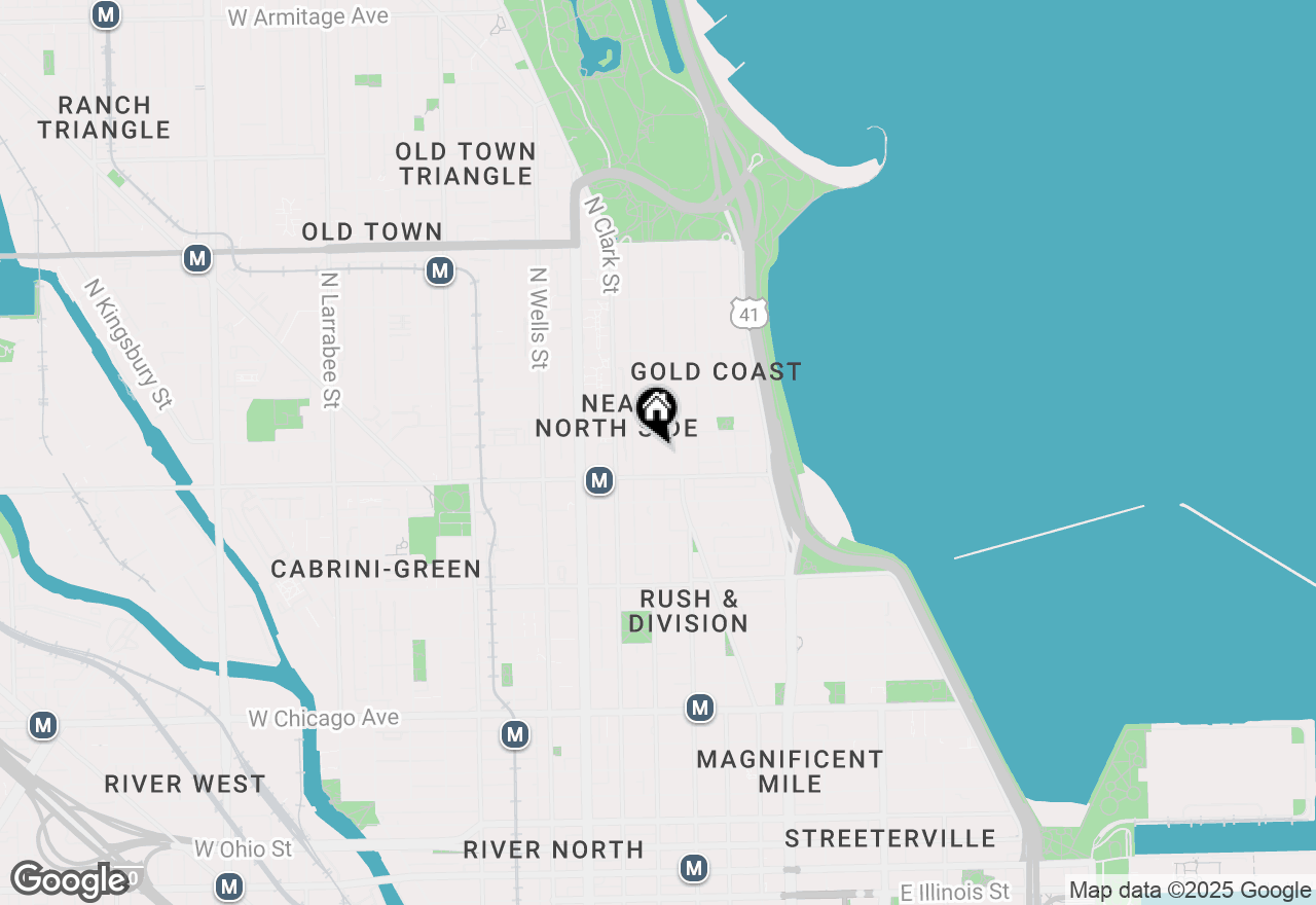 Map of 1221 N Dearborn Street #402S, Chicago, IL 60610