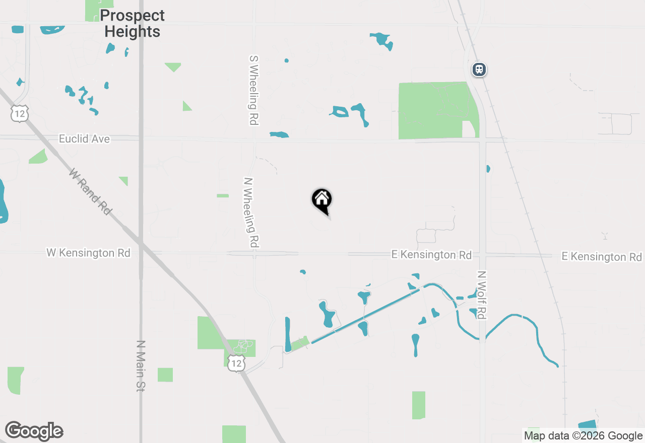 Map of 1004 N Greenfield Lane, Mount Prospect, IL 60056