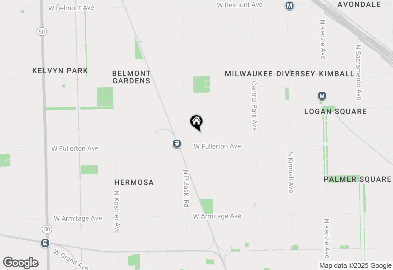 Map of 2439 N Harding Avenue, Chicago, IL 60647