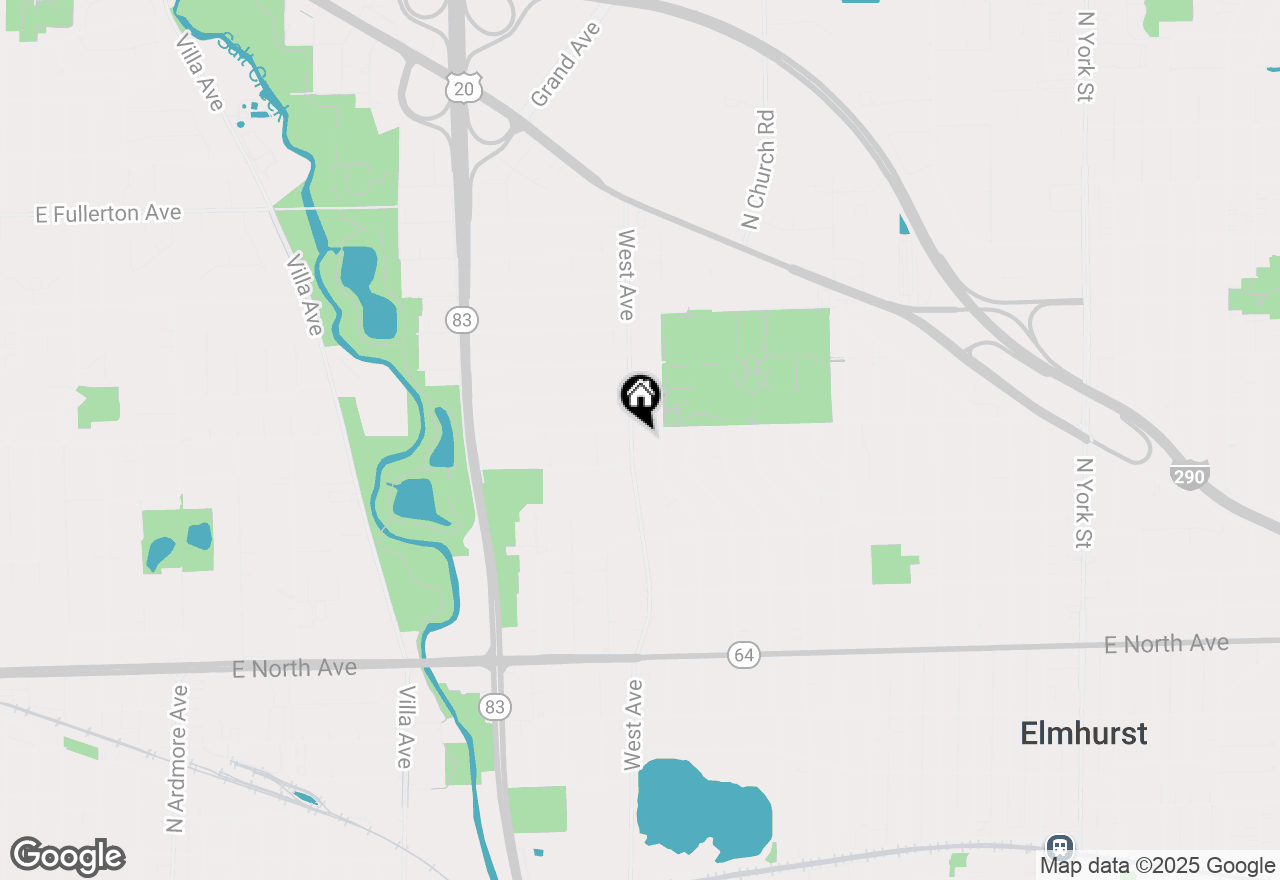 Map of 471 N West Avenue, Elmhurst, IL 60126