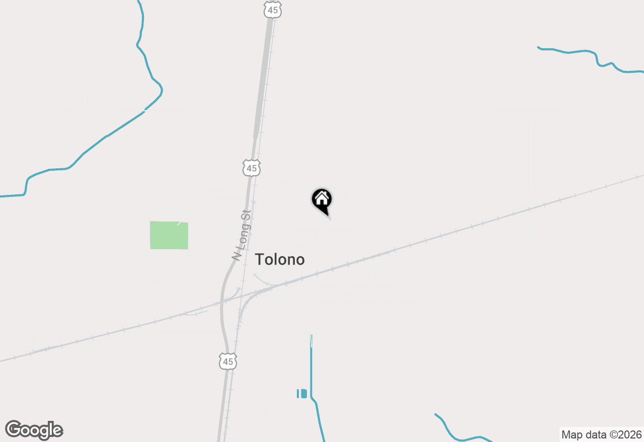 Map of 409 N Central Street, Tolono, IL 61880