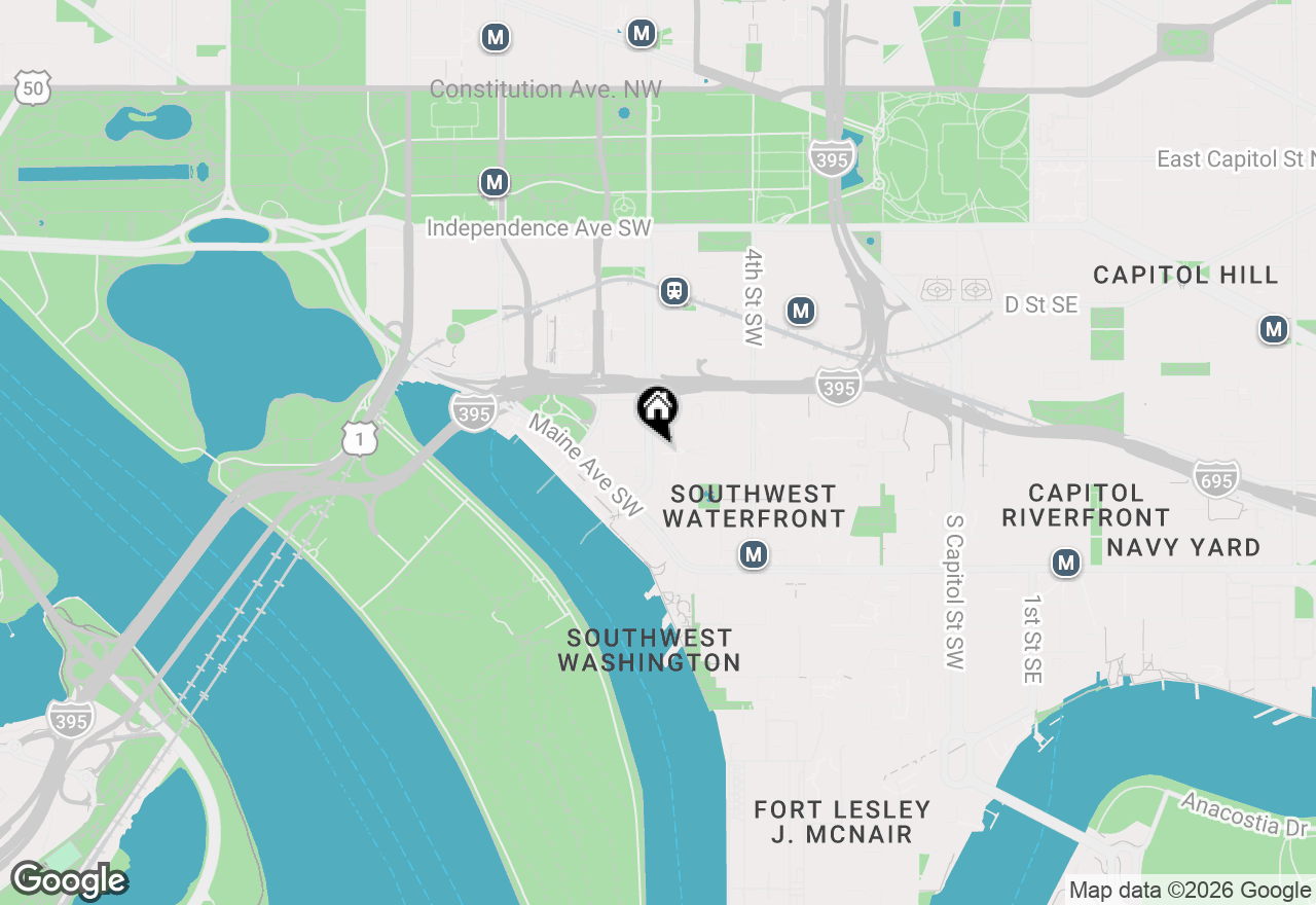 Map of 700 7th Street Sw #716, Washington, DC 20024