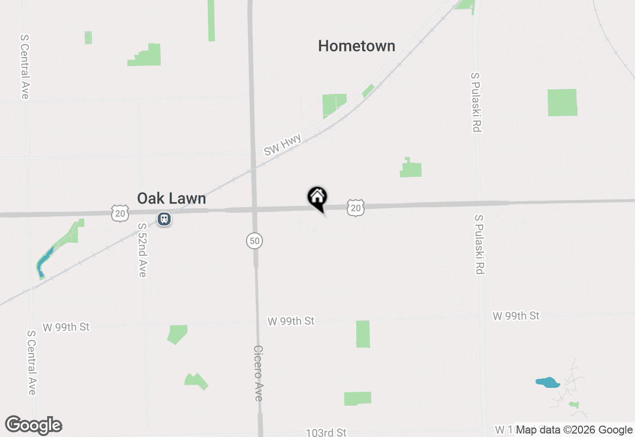 Map of 9510 S Kolmar Avenue #408, Oak Lawn, IL 60453