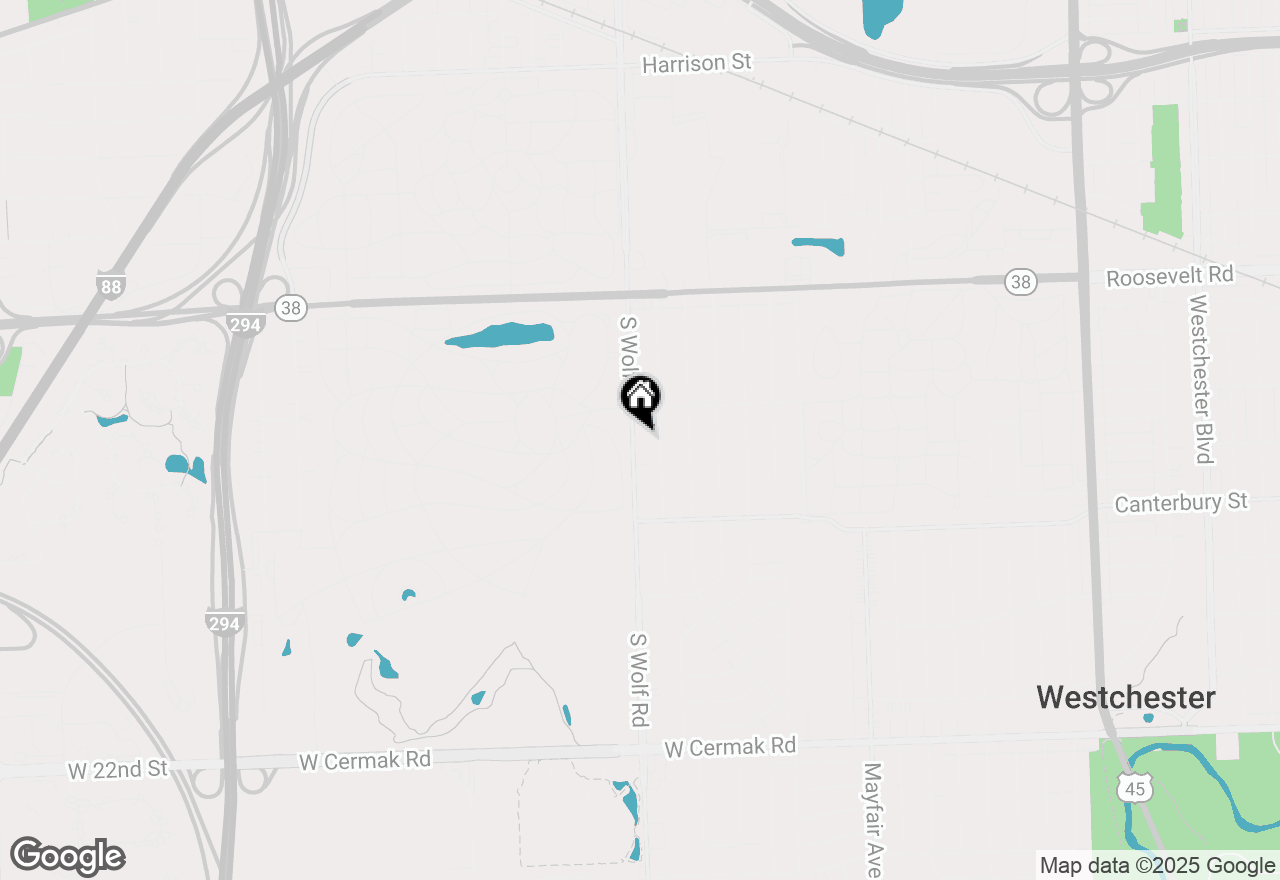 Map of 1437 Wolf Rd, Hillside, IL 60162