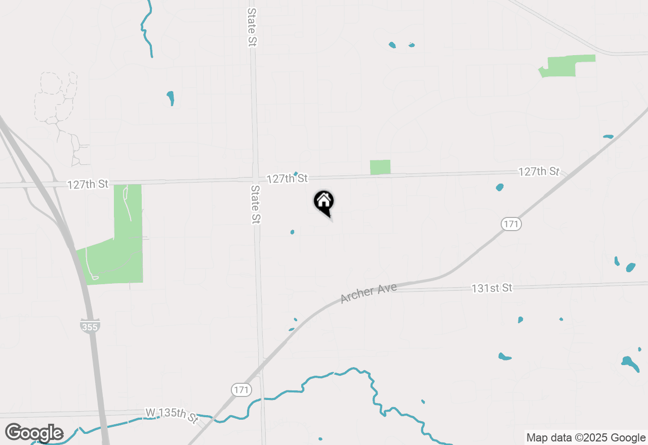 Map of 1409 Notting Hill Drive, Lemont, IL 60439