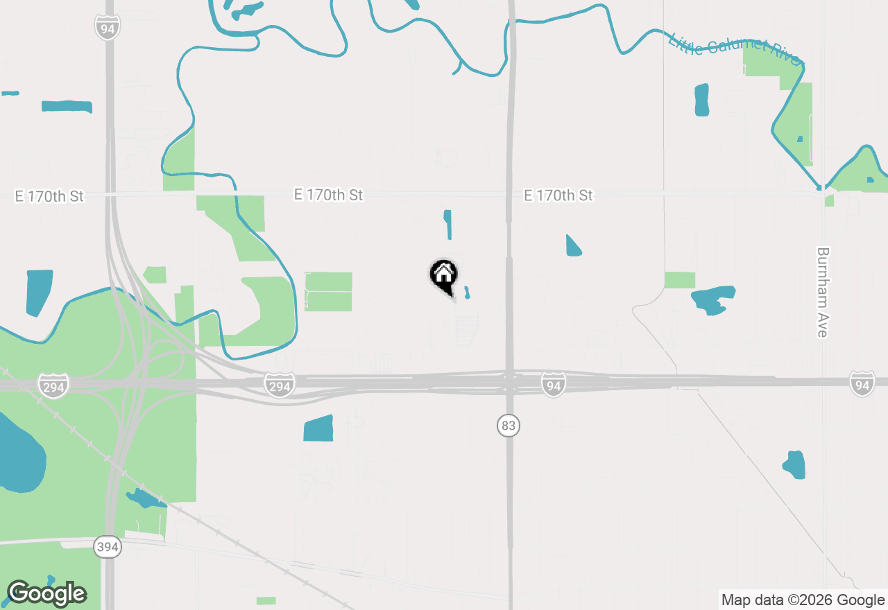 Map of 2215 Bensley Avenue, Lansing, IL 60438