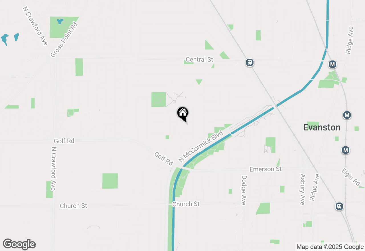 Map of 2503 Payne Street, Evanston, IL 60201