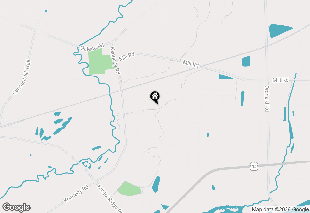 Map of 3161 Grande Trail, Yorkville, IL 60560