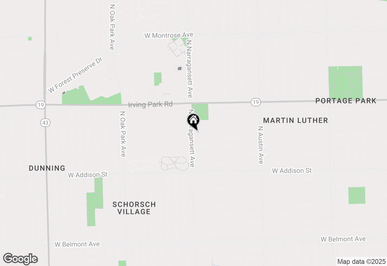 Map of 3813 N Narragansett Avenue, Chicago, IL 60634