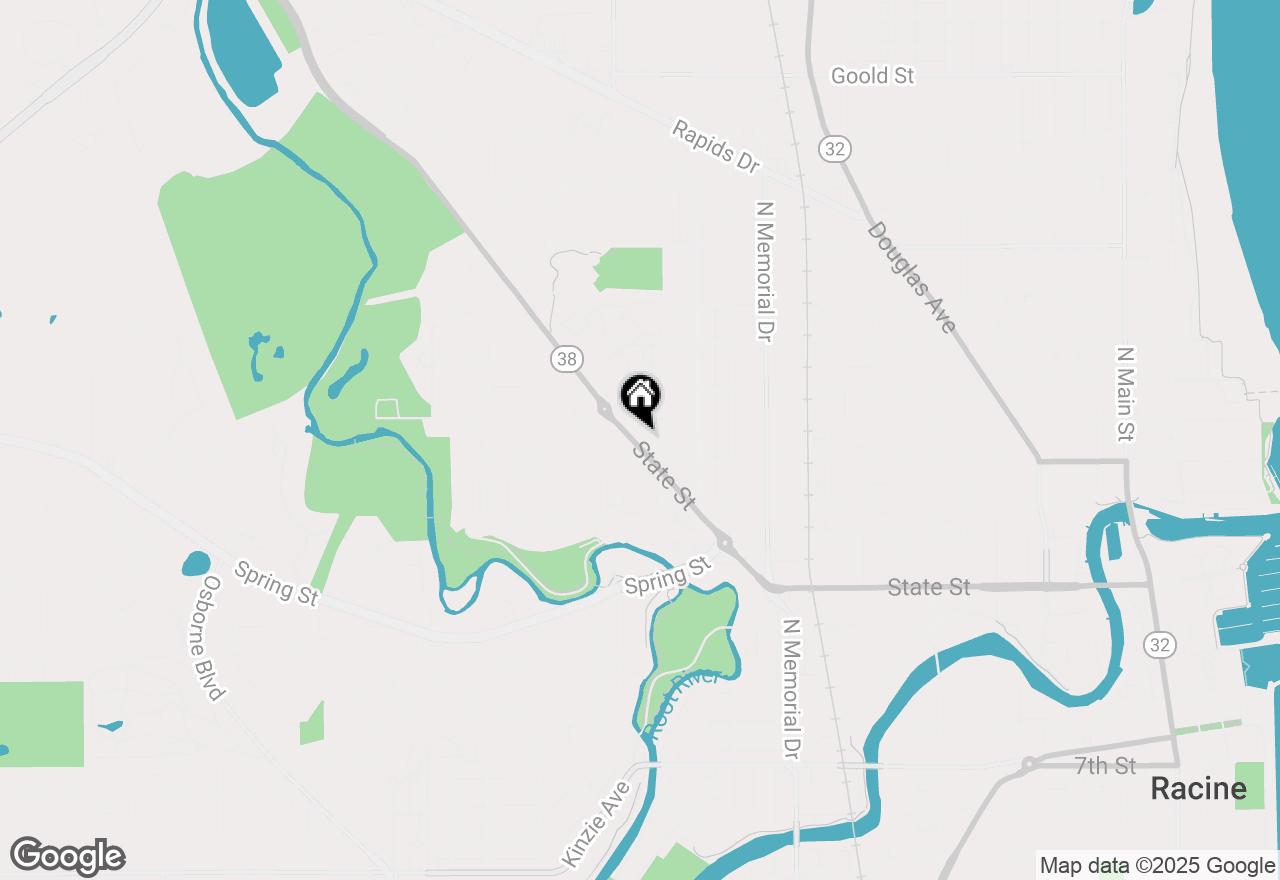 Map of 1942 State St, Racine, WI 53404