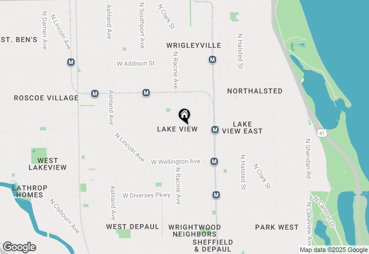 Map of 3204 N Clifton Avenue #204, Chicago, IL 60657