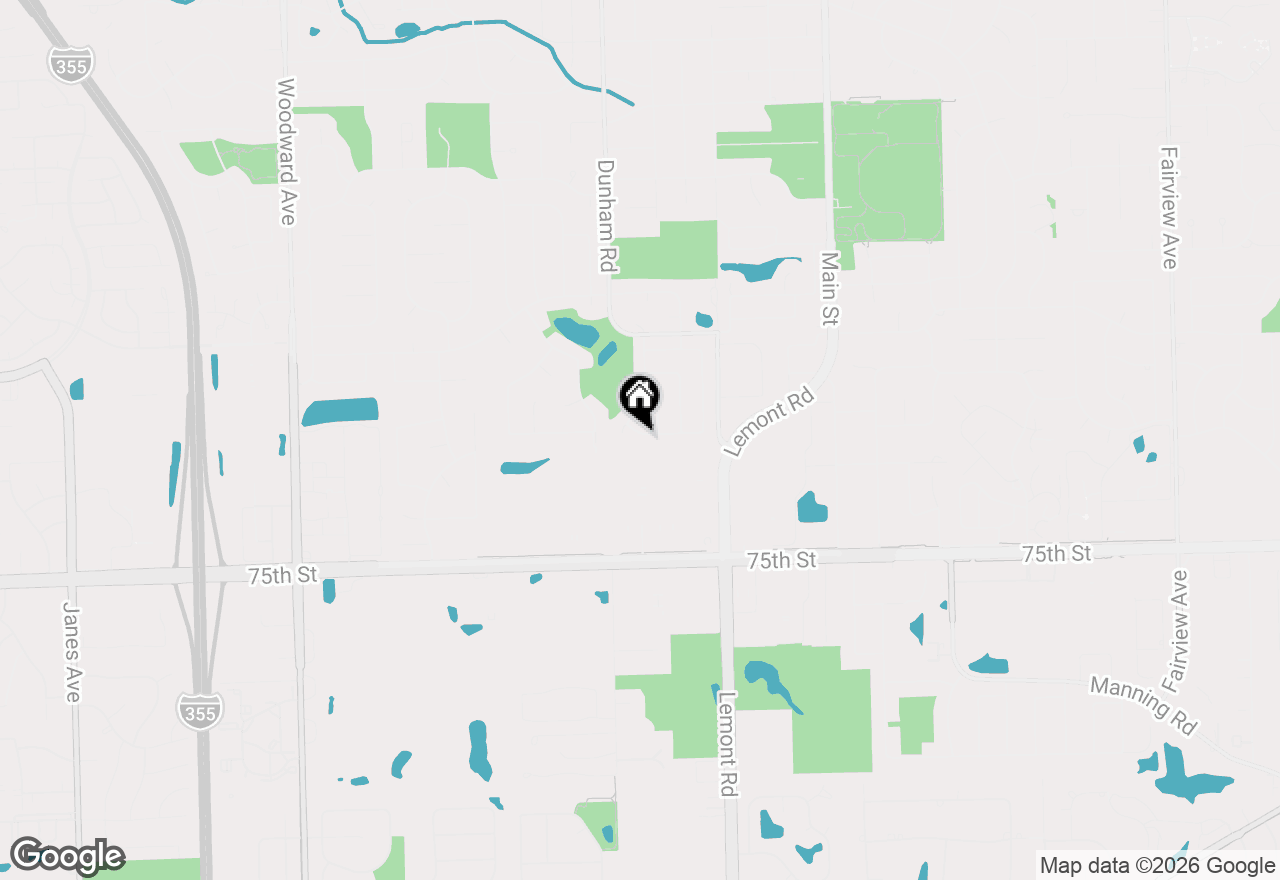 Map of 1325 Hawkins Avenue, Downers Grove, IL 60516