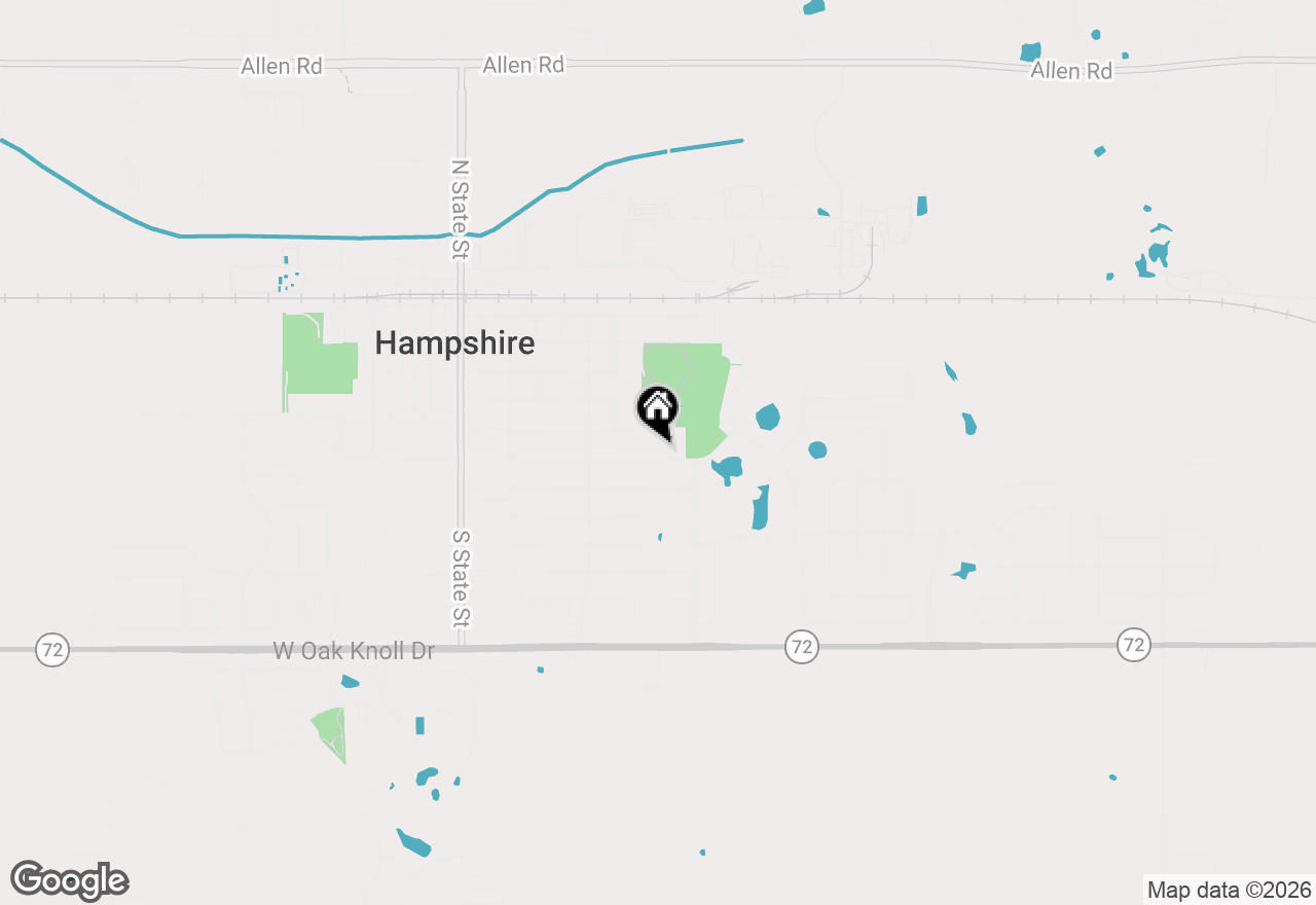 Map of 336 Panama Avenue, Hampshire, IL 60140