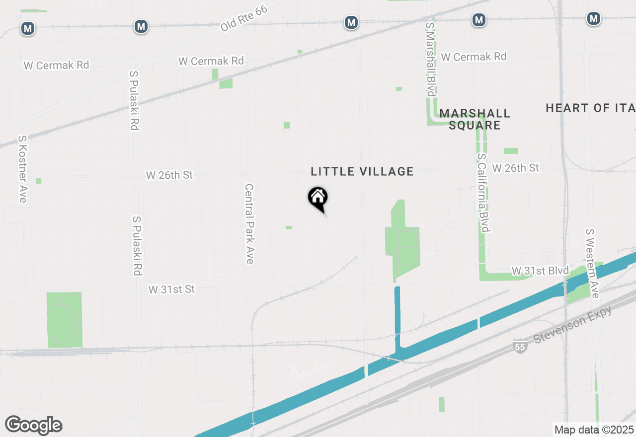 Map of 2738 S Christiana Avenue, Chicago, IL 60623